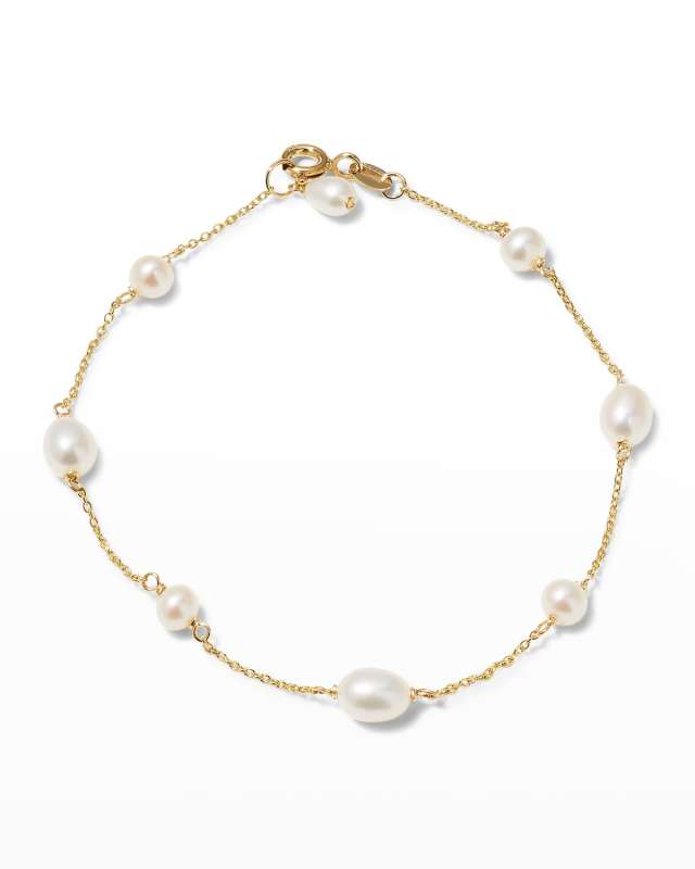 Spaced Mixed Pearl Bracelet